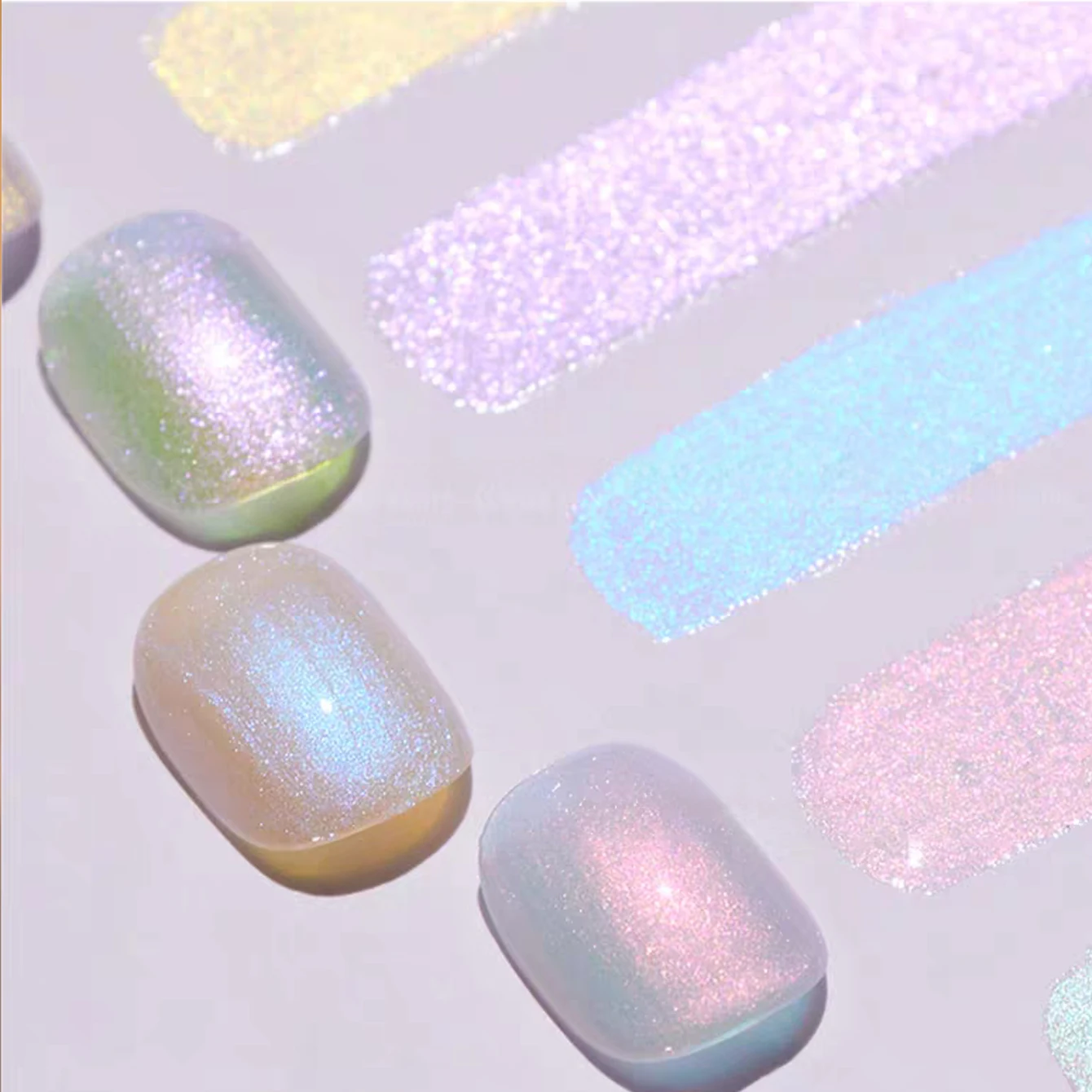 1-6PCS Smalto per unghie gel Aurora in stile giapponese 2025 Popolare Nuovo Aurora Ice Smalto per unghie bianco trasparente Art Home fai da te