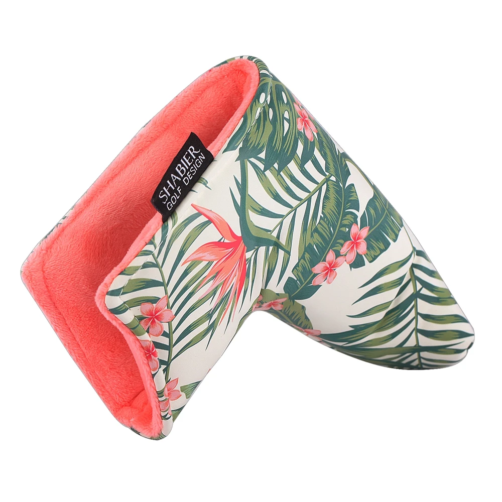 Copricapo per mazza da Golf con stampa in pelle PU stile hawaiano opzione Driver Fairway Wood Hybrid Putter Covers