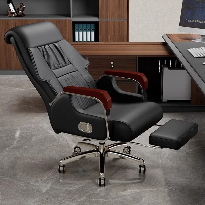 Boss comfortable office chair high-end leather multi-functional fashion Desk chair Massage silla de escritorio office furniture
