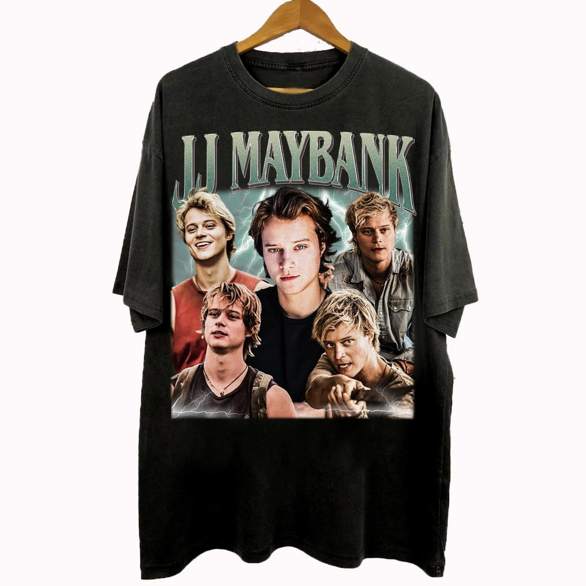 

Женская футболка с принтом JJ Maybank, модный тренд весны/лета, топ из чистого хлопка, нейтральная футболка с короткими рукавами