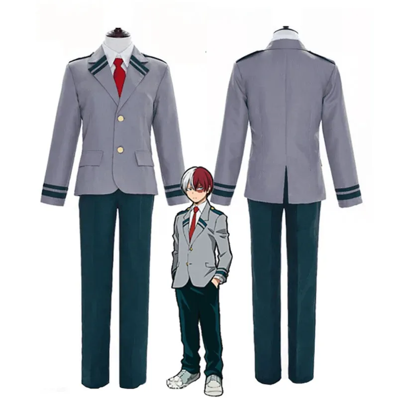 2025 Todoroki Shouto uniforme Boku No Hero Academia Cosplay disfraz Ochaco Uraraka traje escolar de verano conjunto completo