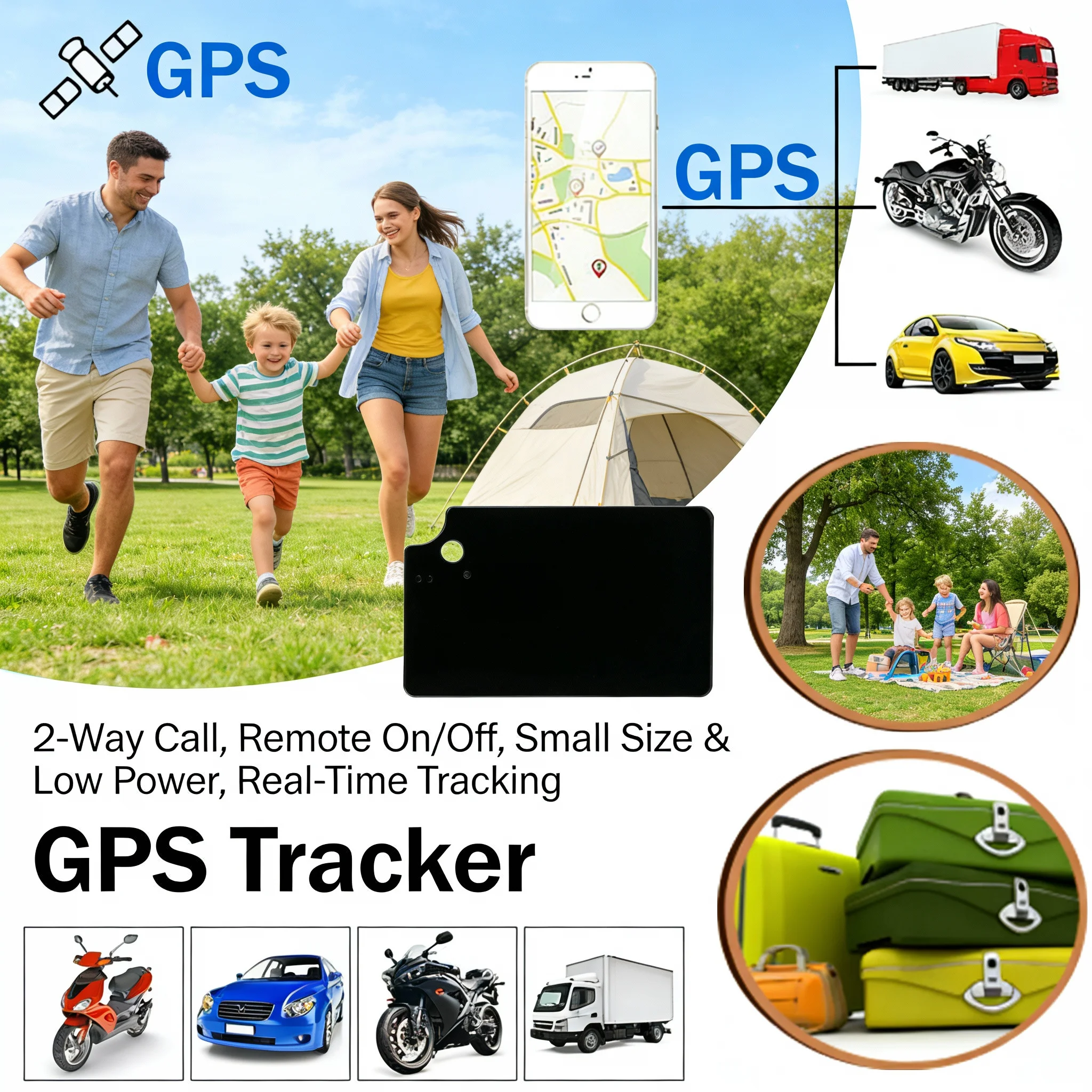 

4G GPS positioning tracker, real time accurate dual-mode positioning，work card student card support Mobile app view no contract