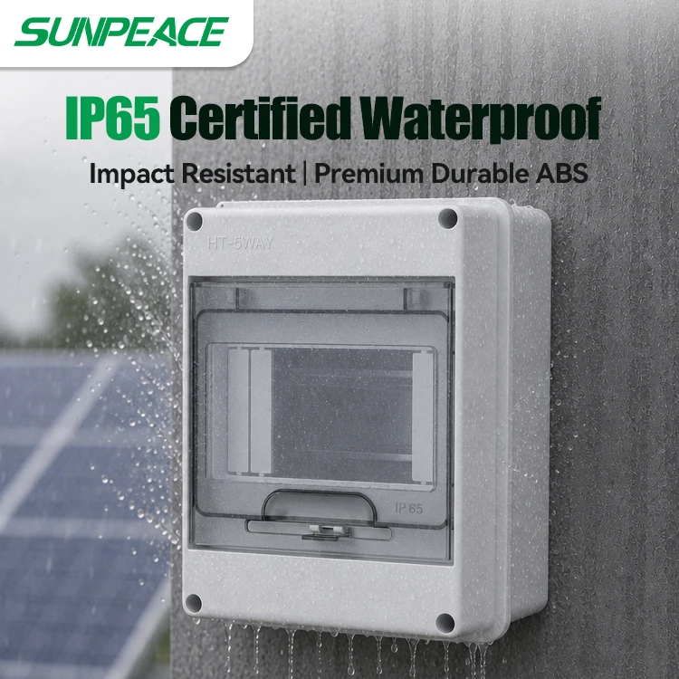 Sunpeace HT 2/5/8/12/15/18/24 WAY Junction Box PC Plastic Outdoor Electrical IP65 Waterproof Dustproof Distribution Switch Box