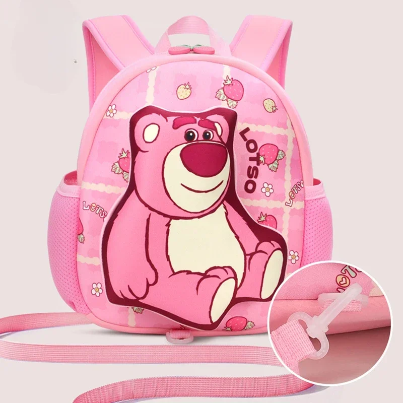 Sac à Dos Anti-Perte pour Enfant de 3 à 5 Ans, Mignon, 3D, Lotso, Stitch, Cadeau Étanche, Périphérique Anime