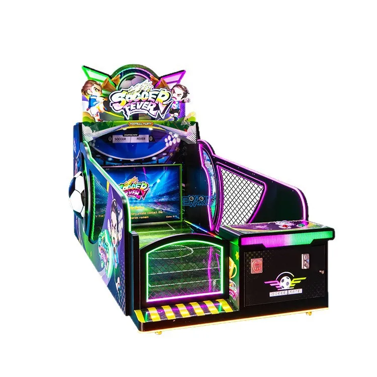 Coin Operated Soccer Arcade Game Machine with Bill Acceptor Plastic Construction for Game Centers / Football Amusement