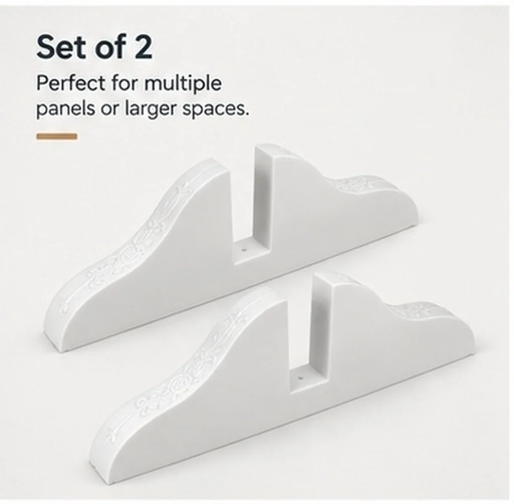 2Pcs Room Divider Stand Feet Versatile Support Base for Folding Screens Partition Panels Pet Gates Ideal for Office Home Library