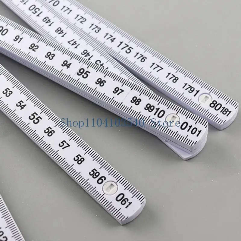 02DC 2Pcs Small 2 meter Foldable Ruler Flexible Ruler Upgrades