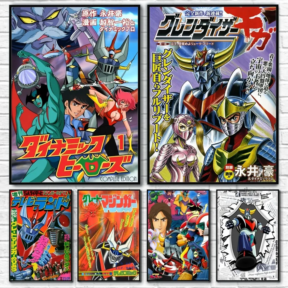 

G-Goldorak Grendizer High End Poster Sticky Wall Art Printing Waterproof Home Living Bed Room Bar Hallway Aesthetic Decor