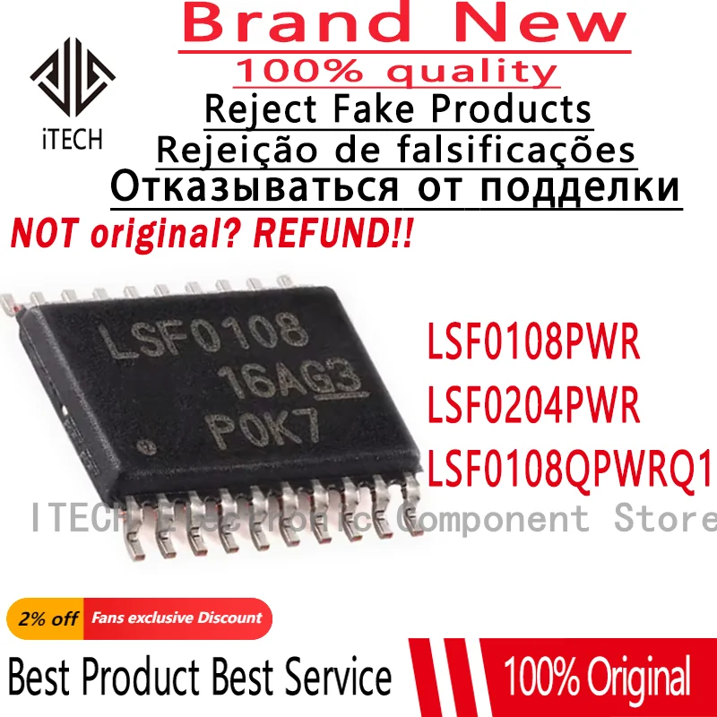 10PCS/Lot LSF0108PWR LSF0108 、LSF0204PWR LSF204 、LSF0108QPWRQ1 LSF0108Q New Original Voltage Level Converter Chip LSF0108