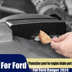 Engine intake protective cover hood leak proof cover automotive interior decoration products For Ford Ranger 2024