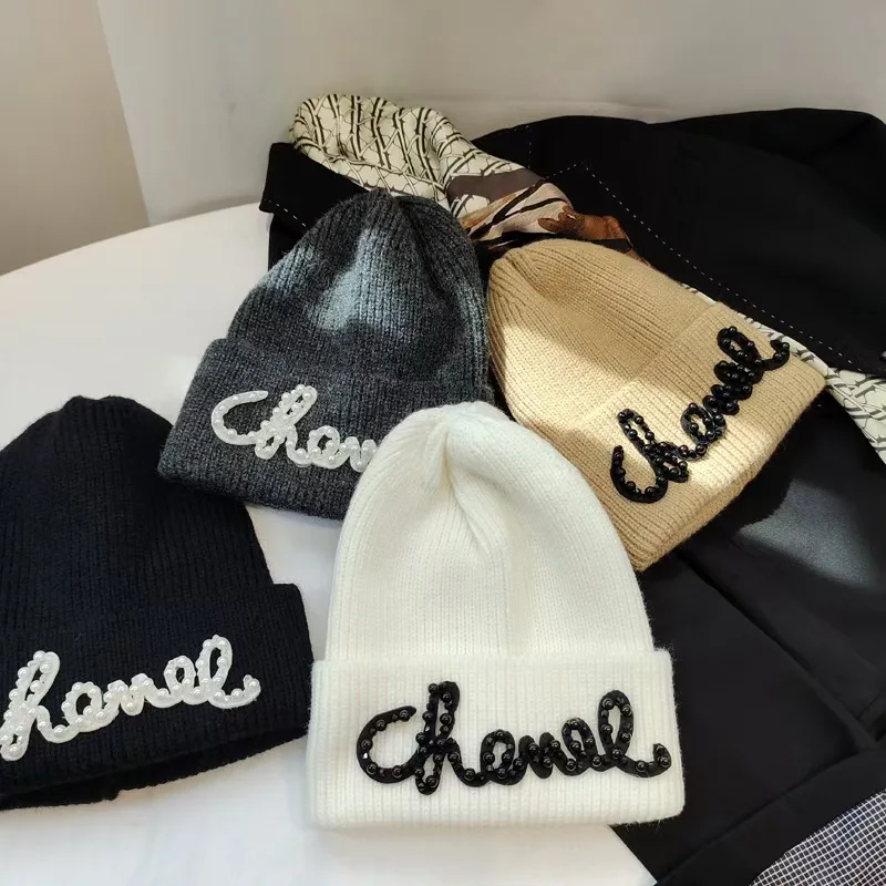 2024 Winter Hats for Women Beanies Knitted Solid Color Cute Hat Girls Autumn Female Beanie Caps Warmer Bonnet Ladies Casual Cap