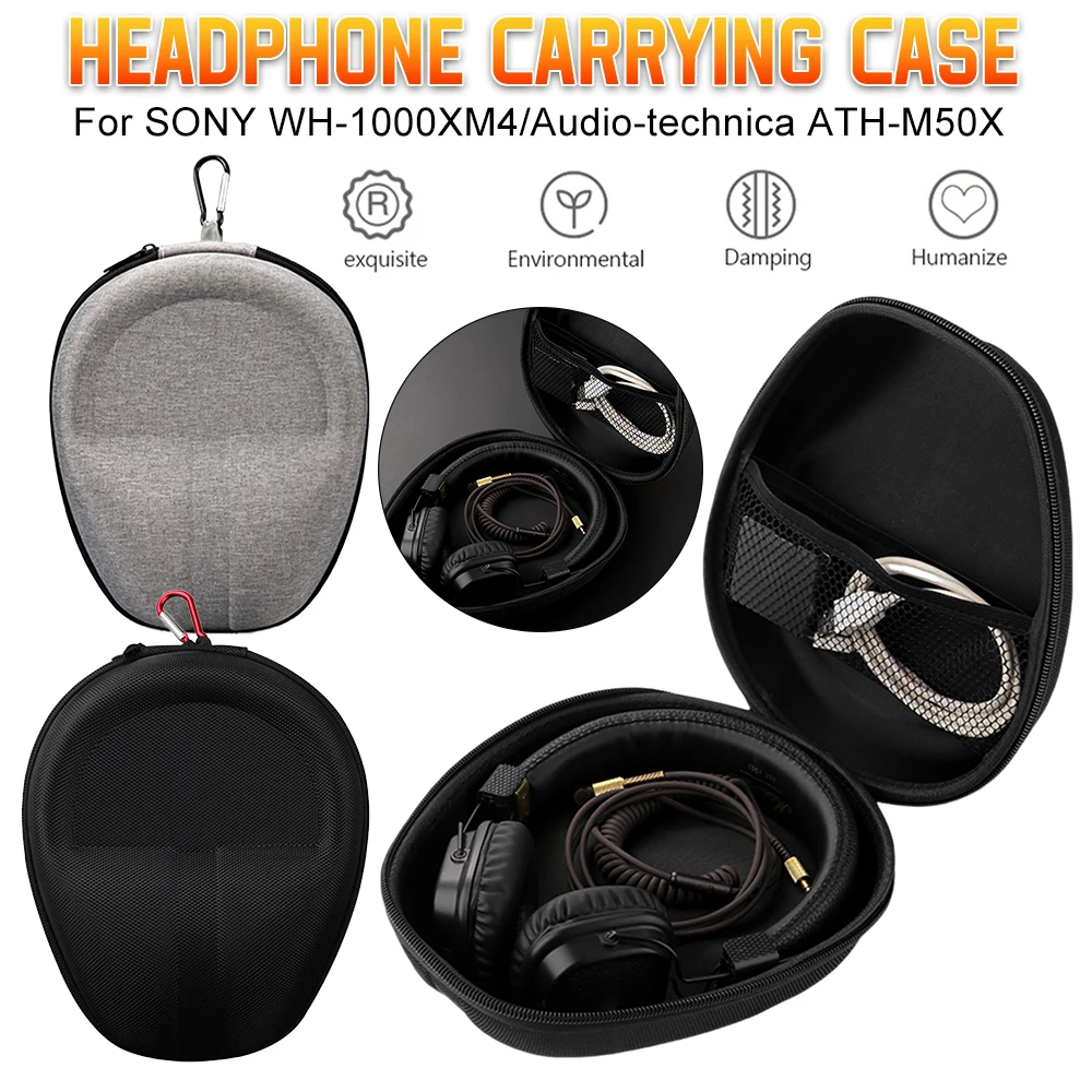 For Sony WH-CH720N WH-CH520 Wireless Headphones Case Hard EVA Case Bluetooth Headphone Carrying Bag Pouch Storage Bag Cover