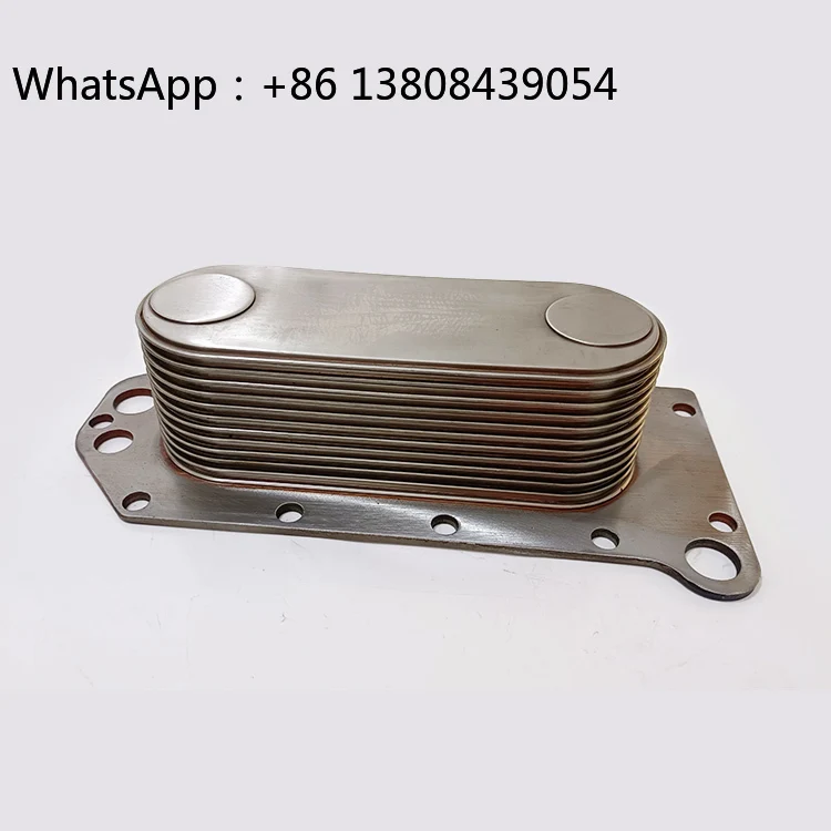 

Сердцевина масляного радиатора двигателя для тяжелых грузовиков 6CT 6CT8.3, нержавеющая сталь, OEM 3906296 3918175 3974815