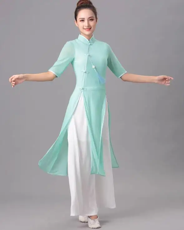 Vietnam Dance Ao dai Women Dress Classical Include Pants