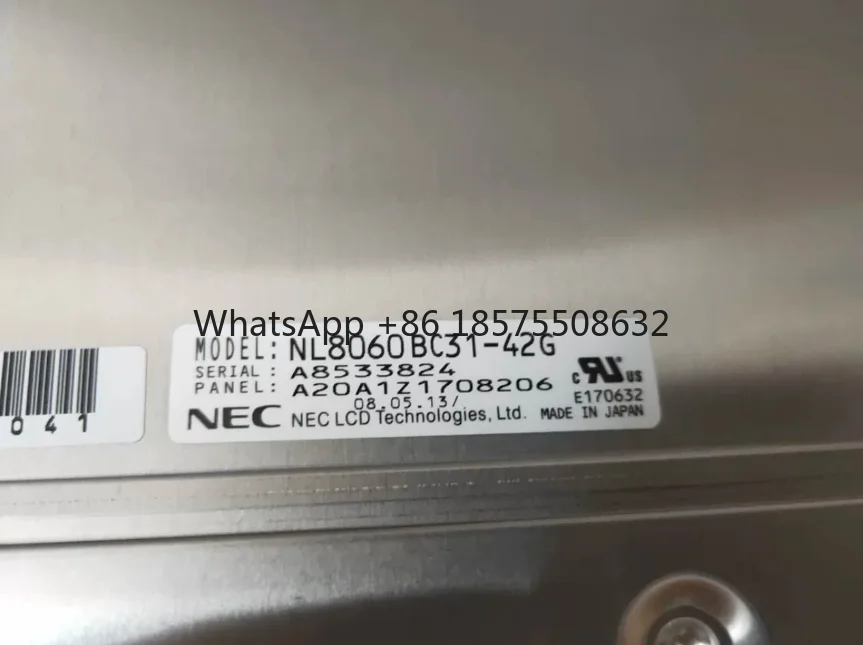 New Original 12.1” NL8060BC31-42G LCD Monitor