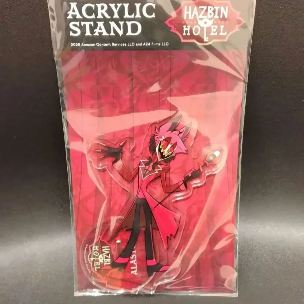 Anime Hazbin Hotel Lucifer Morningstar Alastor Vox Radio Demon Cosplay Cartoon Acrylic Standing Sign Stand Figure Accessory Gift image 3