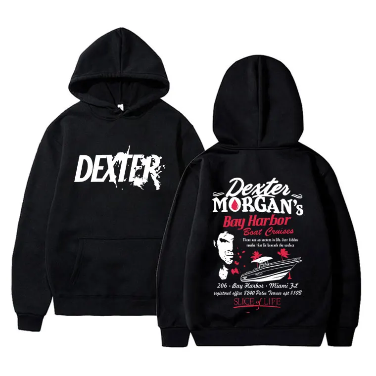 

TV Play Dexter Morgan Graphic Hoodie Man Fashion Oversized Streetwear Men Women Casual Vintage Fleece Cotton Hooded Sweatshirt