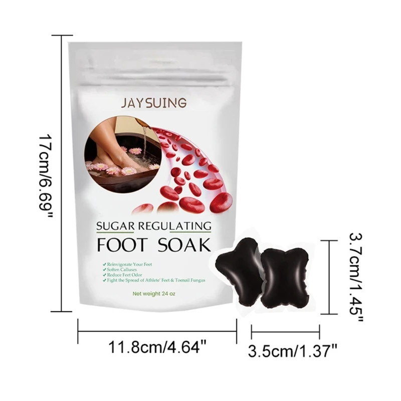 Detoxs Foot Soak,Chinese Herbal Foot Bath Bag for Relieve Stress Improve Sleep Dropship