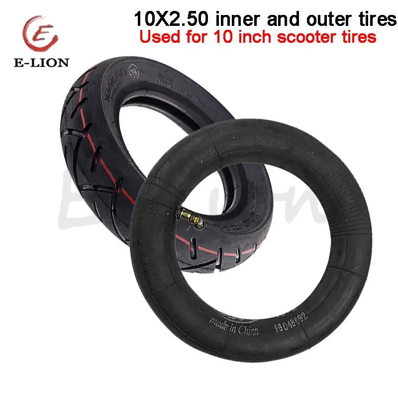 

10-дюймовое пневматическое колесо 10*2.50, шина 10x2.50 (внутренняя и внешняя) для электросамоката, баланс-кара, аксессуар