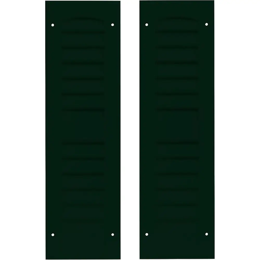 Green Louvered Shed Shutters, 1 Pair for Playhouse and Coop Windows