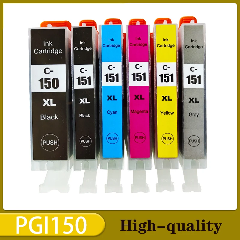 PGI150 CLI151 Compatible ink cartridge PGI 150 CLI 151 for Canon PIXMA MG7510 IP7210 iP8710 MX721 Ix6810 Printer