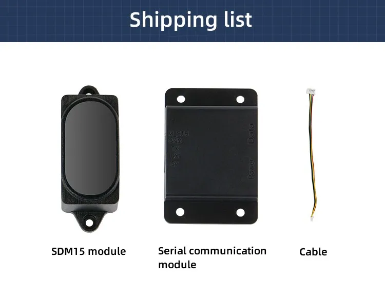 

YDLIDAR SDM15 Single Point Laser Ranging Module Sensor Module Serial Communication TOF Obstacle Avoidance ROS1&ROS2