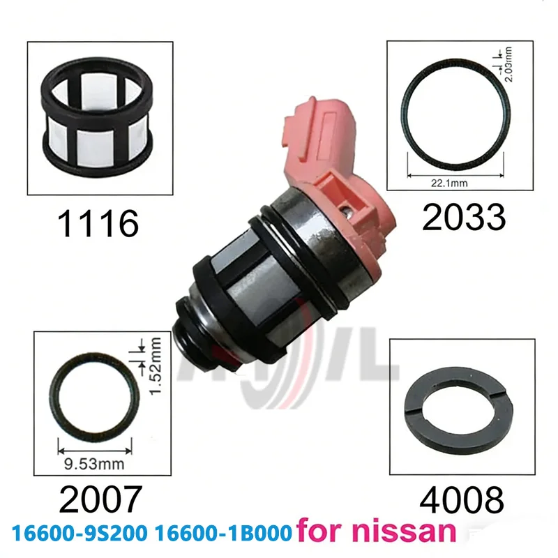 1pc 16600-9S200 Fuel Injector for Nissan Frontier Pathfinder Quest Xterra 3.3L Paladin VG33E JS234 16600-1B000 166009S200 New