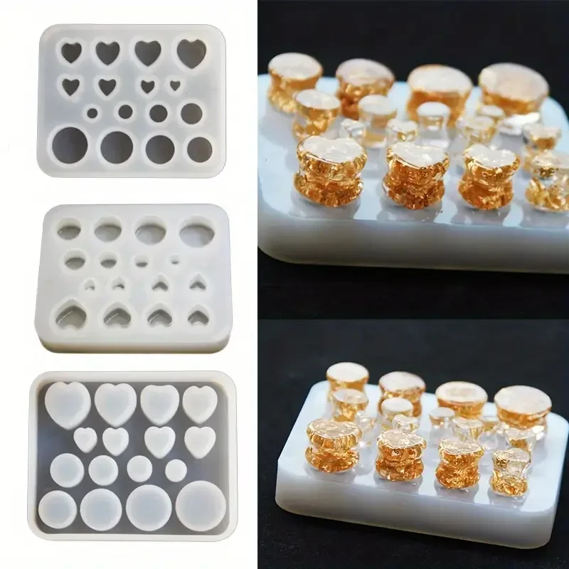 Unique DIY Silicone Ear Stretching Molds Earlobe Expander Accessory Jewelry Making Mold for Creative Body Modification