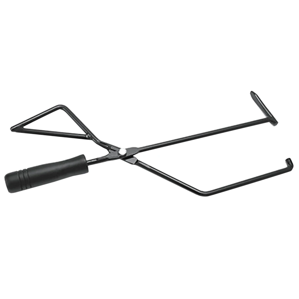 

Barbecue Charcoal Tong Multi Functional Metal Fire Pit Tool Outdoor Camping Fireplace Tongs Heat Resistant Handle