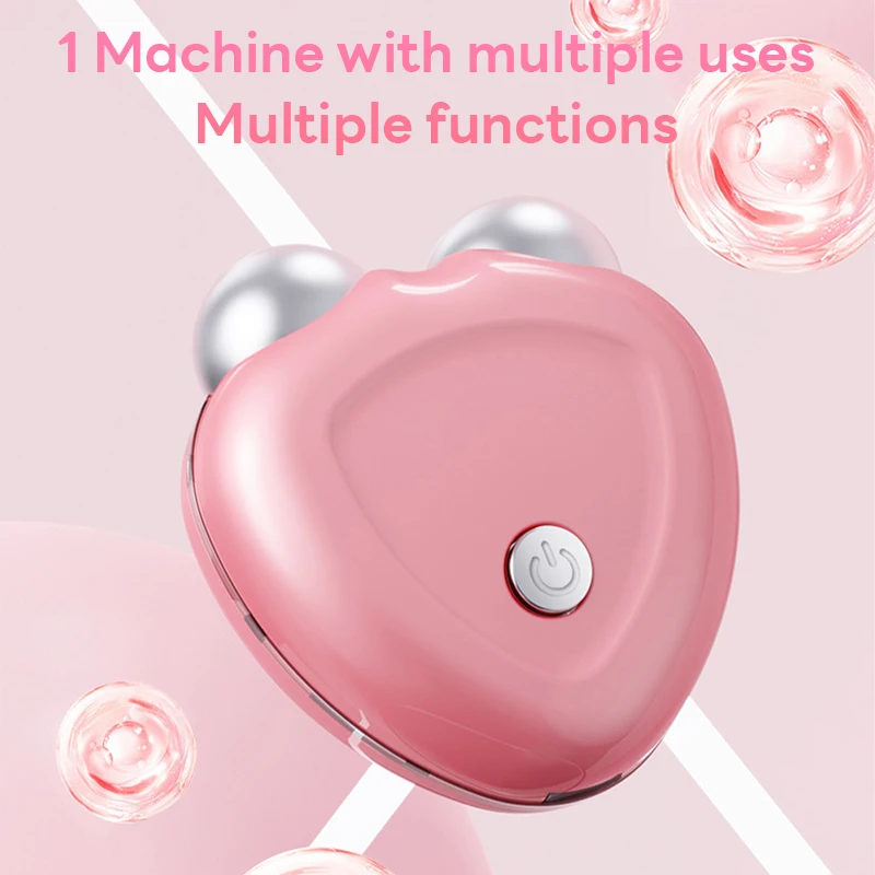Micro Current EMS Portable Rollers Mini Face Slimming Massager EMS Delicate Contour Lifting Firming Skin Rejuvenation Skin Care