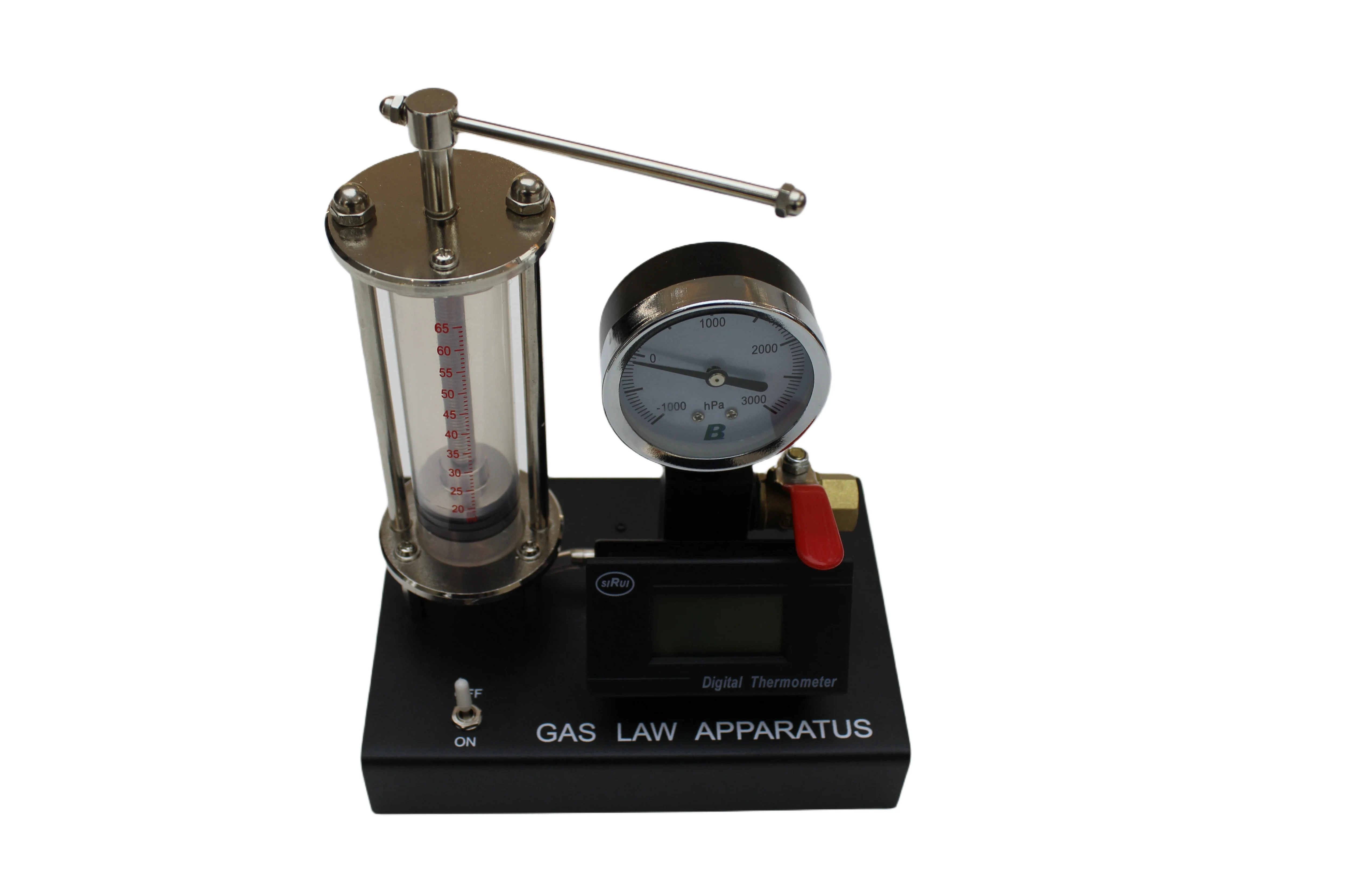 Physical experiment gas state measurement of atmospheric pressure, gas law apparatus