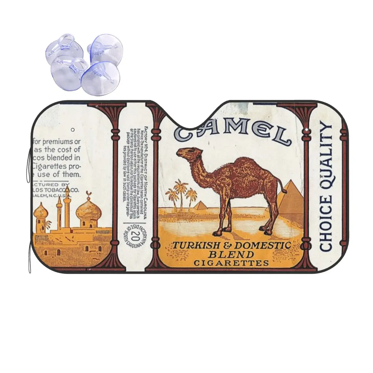 

Vintage Camel Cigarette Pack Sunshade Windscreen Car Front Windshield Window Sun Visor Accessories Covers