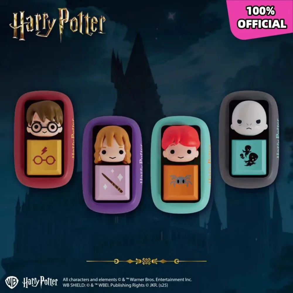 Véritable Harry Potter Keycaps dessin animé Hermione Ron personnage série clavier remplacement Keycaps mécanique clavier décor cadeaux