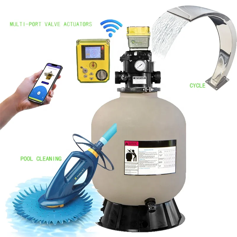 ASTALPOOL Multiport WiFi Automatic Backwash Valve Actuator Smart  Sand Filter