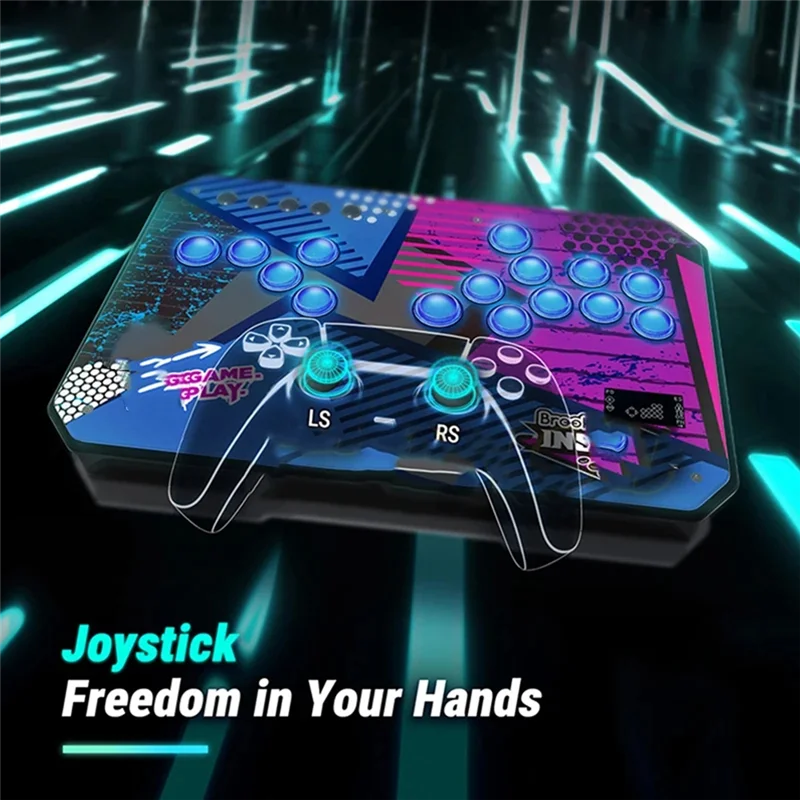 

【Flash-Deal!】GEN-5X Joystick For Brook Gen-5X With RGB-LED Lighting Effects Supports PS5 Series X/Switch/PC