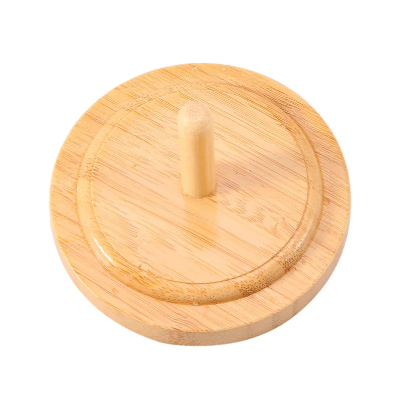 

2X Wooden Yarn Holder Revolving Rack Vertical Yarn Storage Tissue Holder Wool Ball Holder Yarn Winder For Knitting