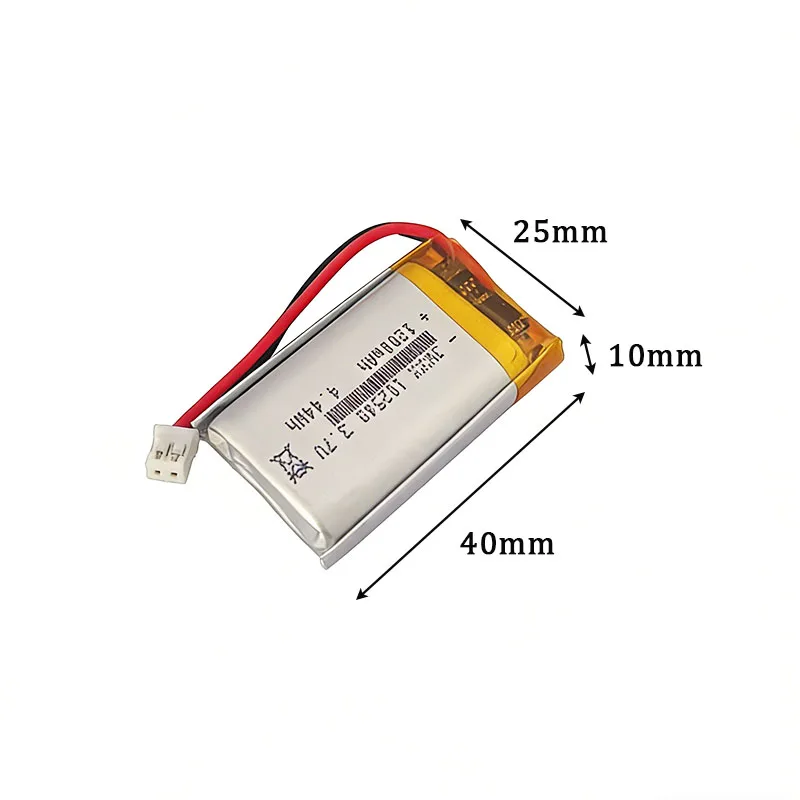 3.7V 102540 Lithium Battery 1200mAh Polymer Battery + PCB Protection Board for GPS Locator Mp3/Mp4 Device Rechargeable Battery