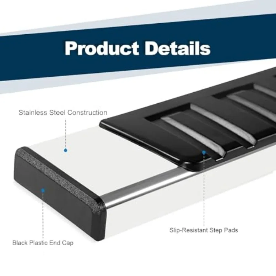 لوحات تشغيل مقاس 6.5 بوصة متوافقة مع 2015-2026 تشيفي كولورادو/جي إم سي كانيون كابينة 4 أبواب كاملة الحجم من الفولاذ المقاوم للصدأ الكروم #3