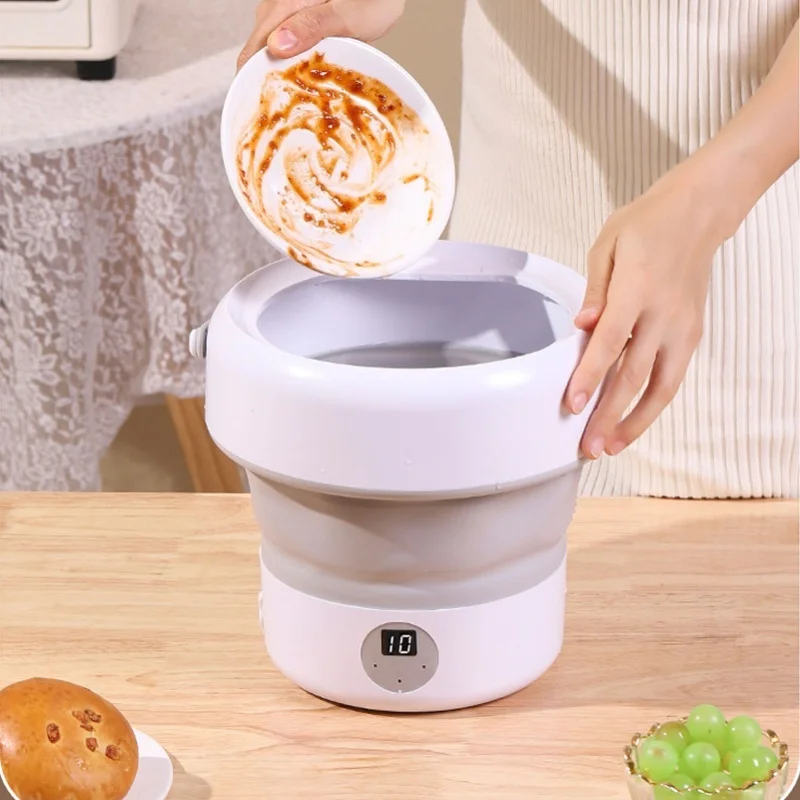 

Портативная турбо-мойка для посуды 5 л, 2 режима, складная машина для мытья овощей и фруктов для кухни