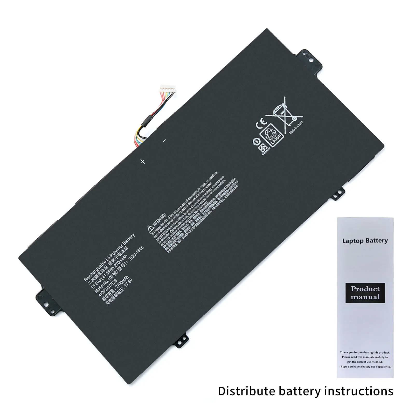 Imagem -06 - Bateria do Portátil para Acer Swift S7371 Sf71351 Acer Spin Sp714-51 41cp3 67129 15.4v 41 58wh 2700mah Squ1605