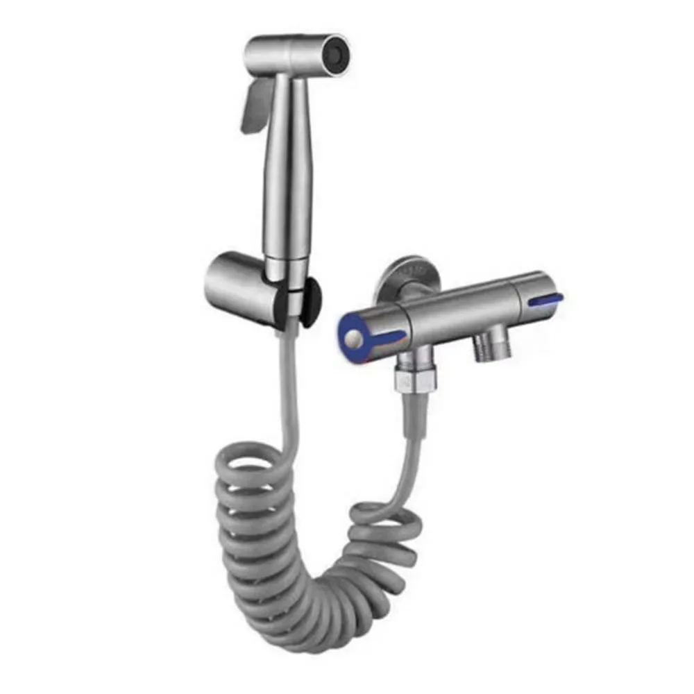 Stainless Steel Toilet Hand Held Bidet Faucet Sprayer Bidet Set Sprayer Gun Toilet Spray For Bathroom Self Cleaning Shower Head