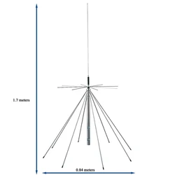 SignalPlus Ultra-Wideband-Discone-Antenne, 25 MHz–1300 MHz, Multi-Frequenz-kompatibel, PL259-Anschluss