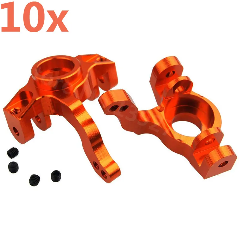 10Pcs Axial Yeti Rock Racer 90026 RC Parts Alum. Steering Hub Carrier(L/R) M3*4MM AX31001 For 1/10 Scale Models RC Car Crawler