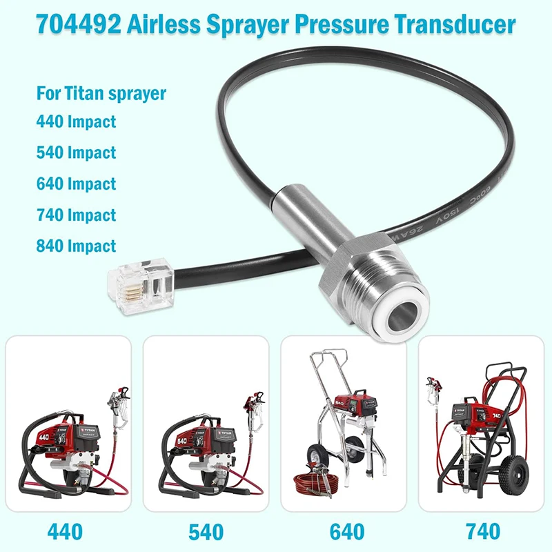 704492 Airless Sprayer Pressure Transducer 704-492 Replacment for Titan Impact 440 440I 450E 540 640 740 704-492A Sprayer