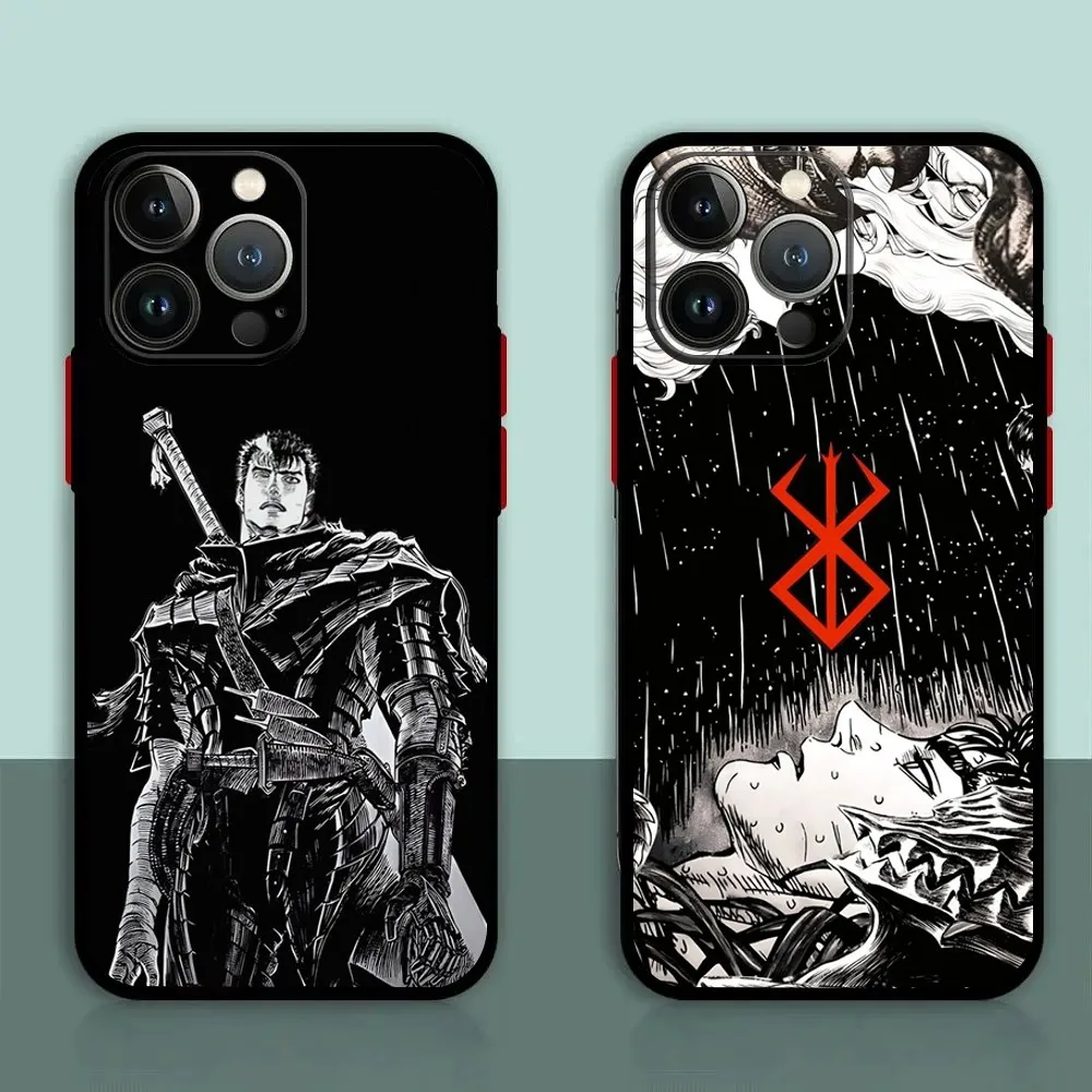 

Berserk Guts Anime Phone Case For iPhone 11,12,13,14,15,XS,XR,X,Mini,Pro,Max,Plus Shell