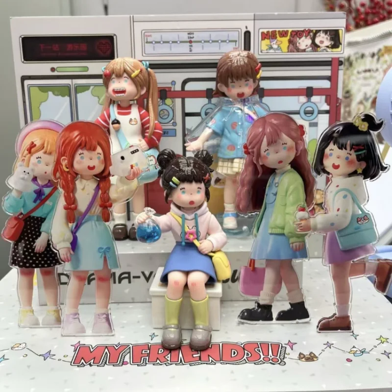 

New Genuine Suki My Friends Series Blind Box Cute Model Dolls Ornaments Cartoon Decor Toys Gifts Between Friends