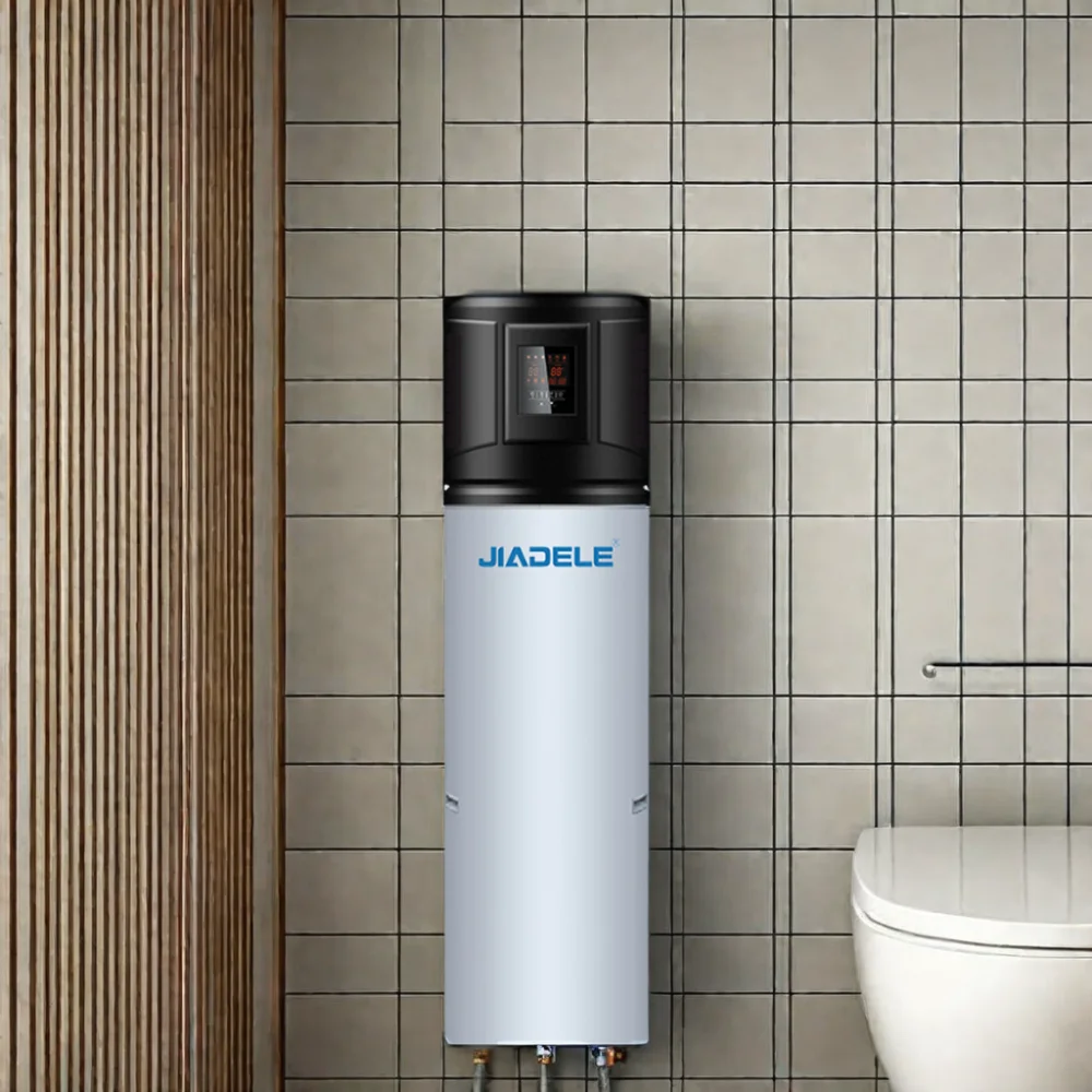 JIADELE Wall Mounted Air Source To Water Heat Pump Easy To Install Home Heating Hot Water Storage Tank Heat Pump Water Heater