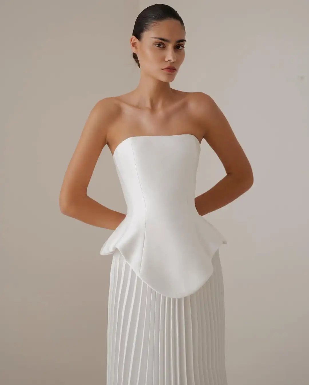 Giyu Customized Exquisite Mermaid Evening Dress Graceful Pleat A-Line Celebrity Gowns Graceful Strapless Zipper Back Party Dress