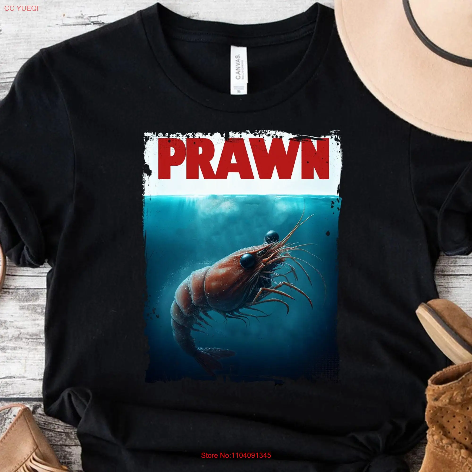 Seafood Lover T Shirt Vintage with Prawn Lobster and Shrimp Designs Funny Adult Youth SweaT long or short sleeves