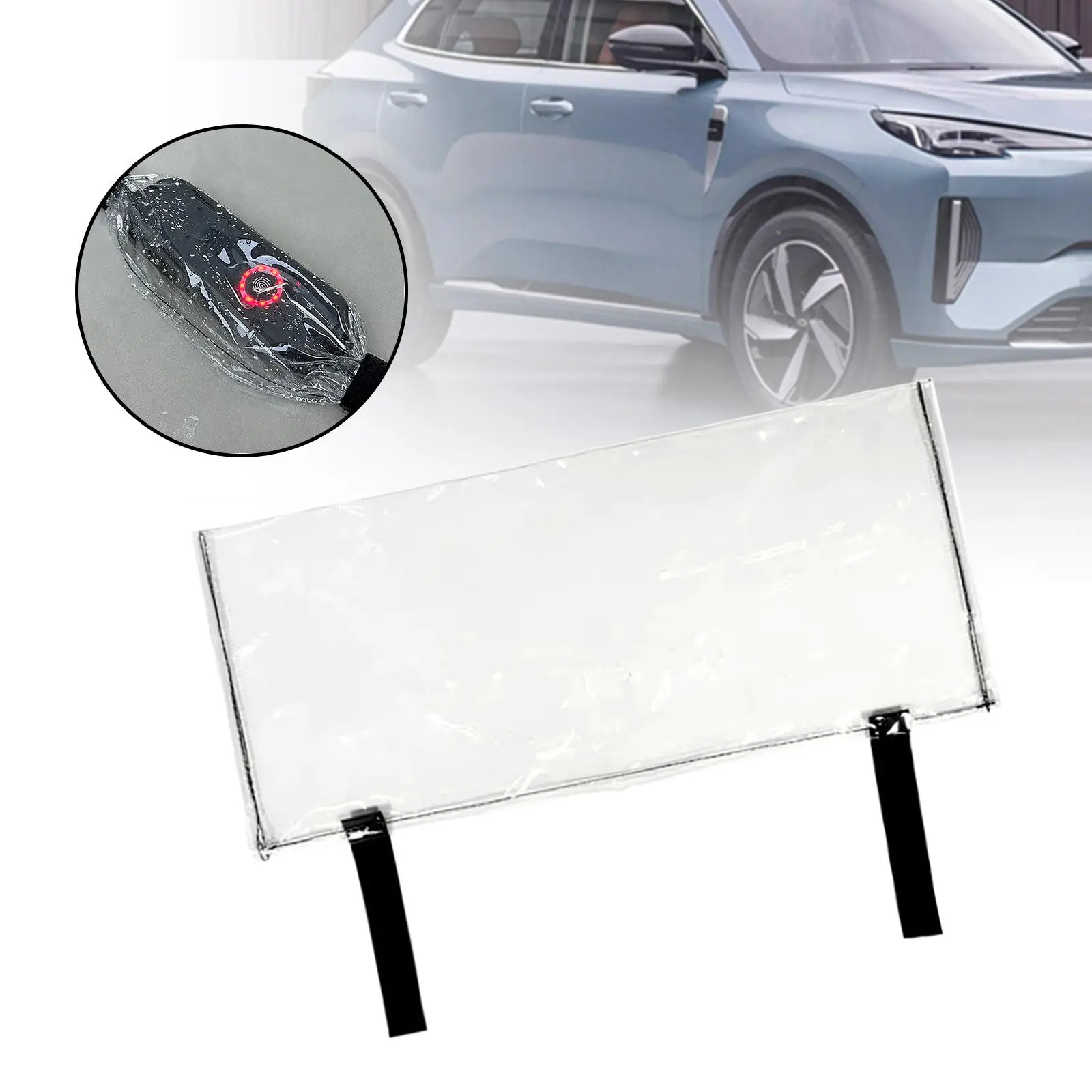 صندوق التحكم في شاحن السيارة الكهربائية، غطاء مقاوم للماء، متعدد الاستخدامات لحماية الطقس والمطر، تركيب بسيط، مادة PVC